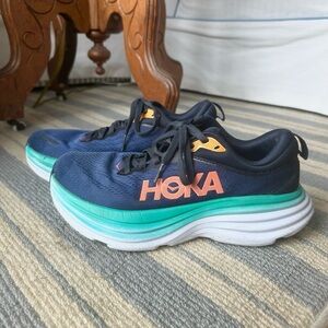 HOKA Women's Bondi 8 Outer Space/Bellwether Blue